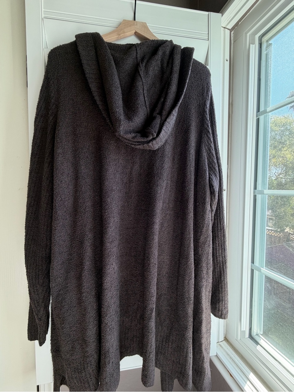Barefoot Dreams Women’s Hooded Cardigan - Black
